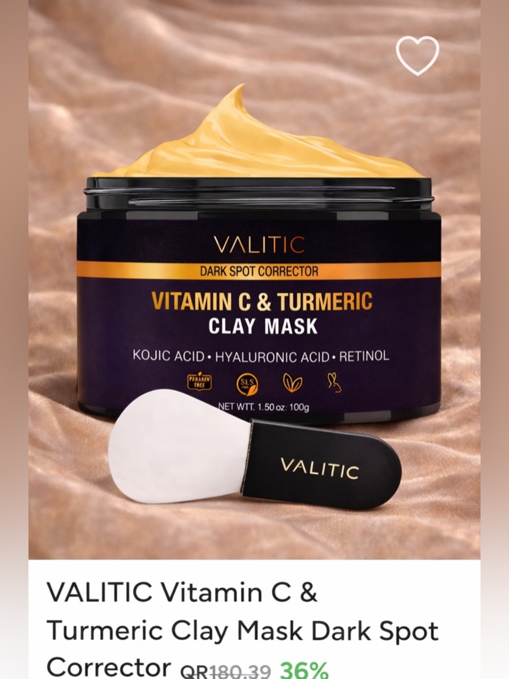 VALITIC Vitamin C & Turmeric Clay Mask Dark Spot Corrector – NEW